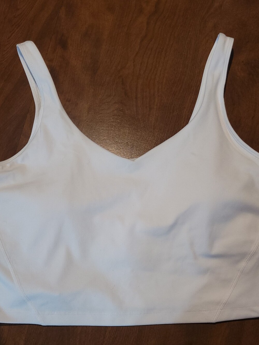 Gilly Hicks Light White Stretch Sports Bra